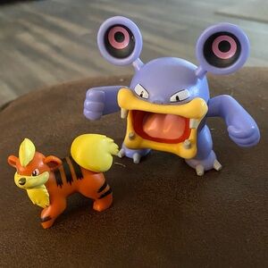 Pokémon 2019 Wicked Cool Toys LOUDRED & GROWLITHE  PVC Toys‎